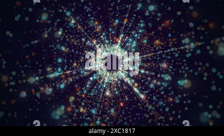 Sfondo astratto multiverso iper-spazio Foto Stock