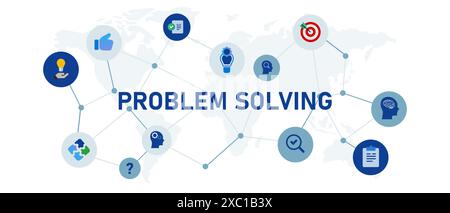 risoluzione dei problemi brainstorming pensiero soluzione innovazione idea ispirazione creativa Illustrazione Vettoriale