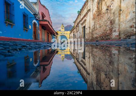 Arco di Santa Catarina ad Antigua Guatemala Foto Stock