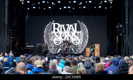 Trondheim, Norvegia. 6 giugno 2024. La rock band americana Rival Sons esegue un concerto dal vivo durante il festival musicale norvegese Trondheim Rocks 2024 a Trondheim. Foto Stock