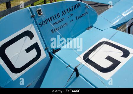 Shuttleworth, Collezione, Sopwith. Dove, riproduzione, G-EAGA, Old Warden, Biggleswade, Bedfordshire, Inghilterra, Regno Unito. Foto Stock