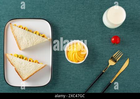 Panini con insalata Foto Stock