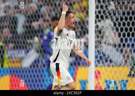 Monaco, Germania. 14 giugno 2024. Durante la partita UEFA Euro 2024 tra Germania e Scozia, il gruppo A, data 1, ha giocato all'Allianz Arena Stadium il 14 giugno 2024 a Monaco di Baviera. (Foto di Bagu Blanco/PRESSINPHOTO) credito: PRESSINPHOTO SPORTS AGENCY/Alamy Live News Foto Stock