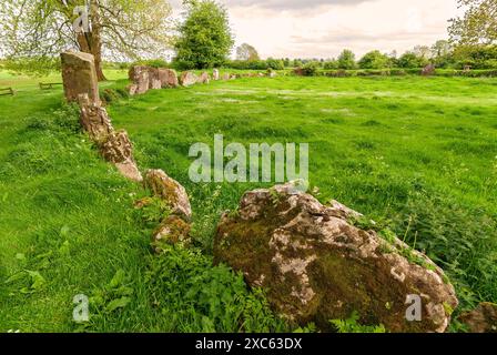 L'Irlanda County Limerick Lough Gur Grange cerchio di pietra più grandi e più belli in Irlanda Foto Stock