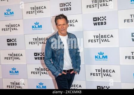 NEW YORK, NEW YORK - 14 GIUGNO: Kevin Bacon partecipa alla riunione "Footloose" durante il Tribeca Festival 2024 al BMCC Theater il 14 giugno 2024 a New York. Foto Stock