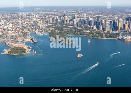 Vista aerea delle scogliere di Sydney, NSW Australia Foto Stock