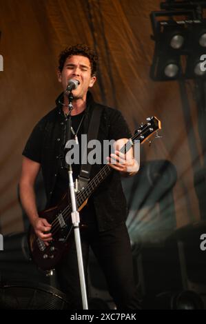 Donington, Regno Unito. 13 giugno 2024. Royal Blood Play Main Stage al Download festival. Cristina Massei/Alamy notizie in diretta Foto Stock