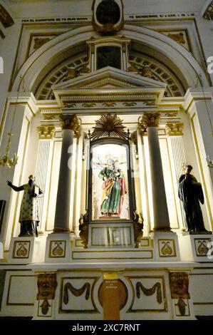 GUADALAJARA, JALISCO, MESSICO: Una statua di Sr San Jose (San Giuseppe) all'interno della Catedral metropolitana de Guadalajara. Foto Stock