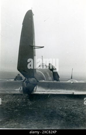 Wehrmacht Luftwaffe Bomber Heinkel He 111H Ostfront - German Air Forza Bomber Heinkel HE 111 H fronte orientale Foto Stock