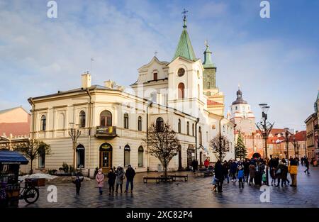 LUBLINO, POLONIA - 25 dicembre 2022. Chiesa dello Spirito Santo a Lublino Foto Stock