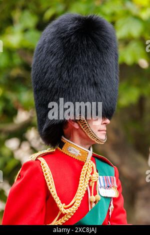 Trooping the Colour, The Kings's Birthday Parade, Londra, Regno Unito. 15 giugno 2024. Principe Edoardo, Duca di Edimburgo, The Mall. Crediti: Amanda Rose/Alamy Live News Foto Stock