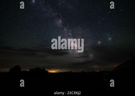 8 giugno 2024: Astro Photography e Milky Way Photography al Black Mesa State Park di Kenton, OK. Ron Lane Foto Stock