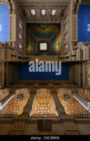 Roma, Italia - 31 agosto 2023: La grande Sinagoga di Roma. Anche se la comunità ebraica di Roma risale al II secolo B.. C, l'attuale synagogu Foto Stock