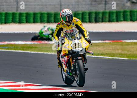 ITA. 15 giugno 2024. 29 IANNONE Andrea Ducati Panigale V4R durante il Campionato FIM Superbike - Round Italiano Mondiale Superbike Pirelli Emilia-Romagna Round 14-16 luglio 2024 a Misano Adriatico, Italia, il 15 giugno 2024. (Foto di Fabio Averna/Sipa USA) credito: SIPA USA/Alamy Live News Foto Stock