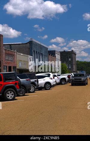 Centro storico di Brookhaven, Mississippi. Foto Stock