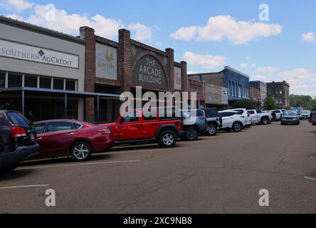 Centro storico di Brookhaven, Mississippi. Foto Stock