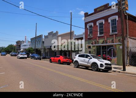 Centro storico di Brookhaven, Mississippi. Foto Stock