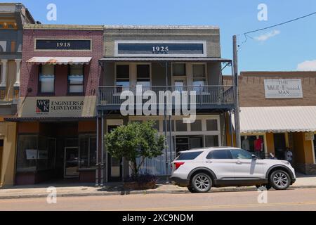 Centro storico di Brookhaven, Mississippi. Foto Stock