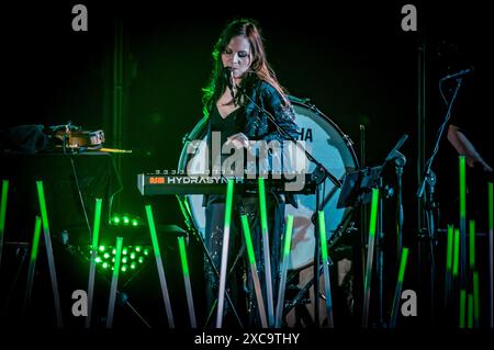 Terme di Caracalla, Roma, Italia, 14 giugno 2024, Biagio Antonacci Band durante Biagio Antonacci - 'Funziona solo se stiamo insieme' Tour 2024 - Italia Foto Stock