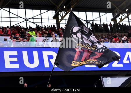 Dortmund, Germania. 15 giugno 2024. Fussball UEFA EURO 2024 Gruppenphase 1. Spieltag Italien - Albanien am 15.06.2024 im BVB Stadion Dortmund a Dortmund Fahne foto: Revierfoto crediti: ddp media GmbH/Alamy Live News Foto Stock