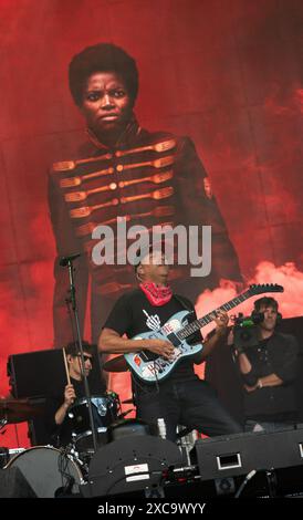 Donington, Regno Unito. 15 giugno 2024. Tom Morello si esibisce all'Opus Stage, durante il Download Festival 2024. Crediti: Cristina Massei/Alamy notizie in diretta Foto Stock