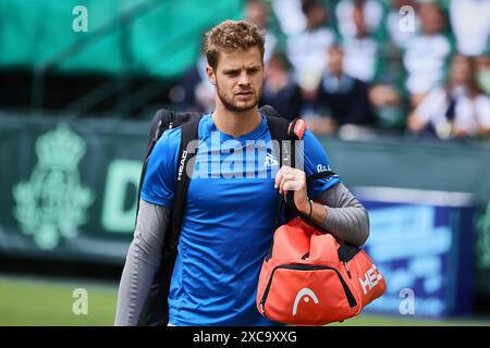 Halle Westf, Westfalen, Deutschland. 15 giugno 2024. Yannik Hanfmann (GER) durante il 31. TERRA WORTMANN OPEN, ATP500 - Mens Tennis (immagine di credito: © Mathias Schulz/ZUMA Press Wire) SOLO PER USO EDITORIALE! Non per USO commerciale! Foto Stock