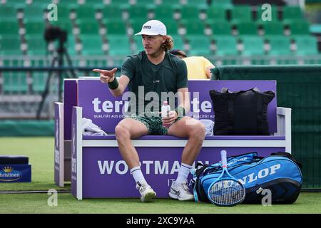 Halle Westf, Westfalen, Deutschland. 15 giugno 2024. Max Purcell (AUS) durante il 31. TERRA WORTMANN OPEN, ATP500 - Mens Tennis (immagine di credito: © Mathias Schulz/ZUMA Press Wire) SOLO PER USO EDITORIALE! Non per USO commerciale! Foto Stock