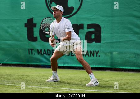 Halle Westf, Westfalen, Deutschland. 15 giugno 2024. James Duckworth (AUS) durante il 31. TERRA WORTMANN OPEN, ATP500 - Mens Tennis (immagine di credito: © Mathias Schulz/ZUMA Press Wire) SOLO PER USO EDITORIALE! Non per USO commerciale! Foto Stock