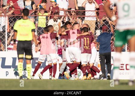 San Paolo, San Paolo, Brasile. 15 giugno 2024. San Paolo (SP), 06/15/2024 - COPA PAULISTA/JUVENTUS Rua Javari, San Paolo-SP. (Credit Image: © Ronaldo Barreto/TheNEWS2 via ZUMA Press Wire) SOLO PER USO EDITORIALE! Non per USO commerciale! Foto Stock