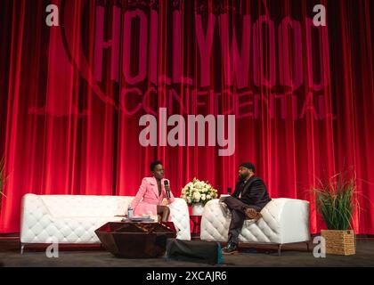 14 giugno 2024, Beverly Hills, California, USA: Una serata con LUPITA NYONGâ€™o presentata da STEVE JONES a Hollywood Confidential il 15 giugno 2024 al Samuel Goldwyn Theater di Beverly Hills, California. (Credit Image: © Drew Bly Pockets/ZUMA Press Wire) SOLO PER USO EDITORIALE! Non per USO commerciale! Foto Stock