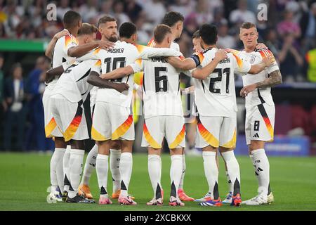 Monaco, Germania. 14 giugno 2024. Germania prima della partita di calcio Euro 2024 tra Germania e Scozia all'Allianz Arena di Monaco, Germania - venerdì 14 giugno 2024. Sport - calcio . (Foto di Spada/LaPresse) credito: LaPresse/Alamy Live News Foto Stock