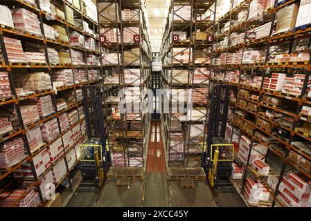 Magazzino storage, strumento mano impianto di fabbricazione, metallurgia Foto Stock