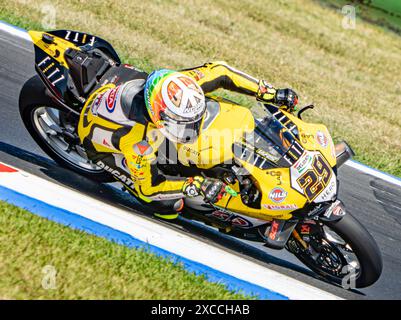 29 IANNONE Andrea Ducati Panigale V4R durante il Campionato FIM Superbike - Round Italiano Mondiale Superbike Pirelli Emilia-Romagna Round 14-16 luglio 2024 a Misano Adriatico, Italia. (Foto di Fabio Averna/Sipa USA) Foto Stock