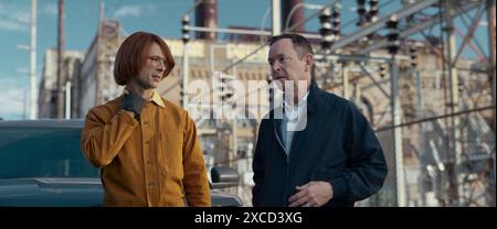 GLEN POWELL in HIT MAN (2023), diretto da RICHARD LINKLATER. Crediti: AGC Studios/Barnstorm Productions/Detour Pictures/Cinetic Media/aggregate Films/album Foto Stock