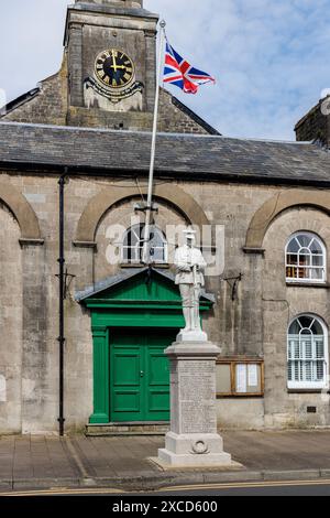 War Memorial, Cowbridge, vale of Glamorgan, Galles, Regno Unito Foto Stock