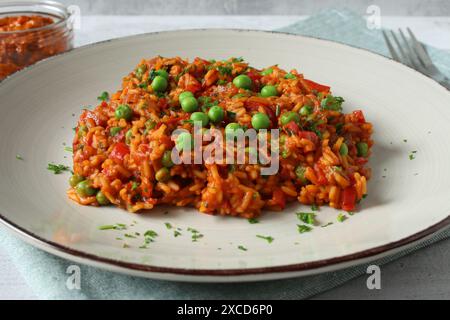 Autentico riso Djuvec con verdure Foto Stock