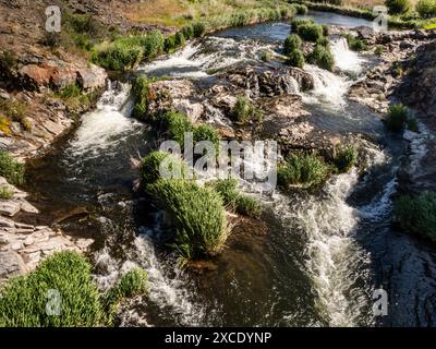 Cascate di Breeden su Rock Creek. Foto Stock