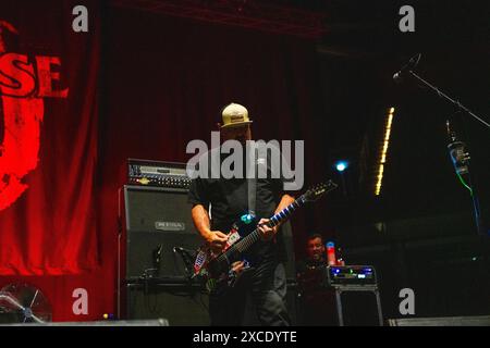 Il gruppo punk americano Pennywise si esibisce al Rock IM Park Festival di Norimberga. Foto Stock