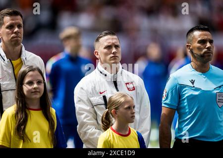 Amburgo, Germania. 16 giugno 2024. La Polonia Piotr Zielinski ha partecipato alla partita di UEFA Euro 2024 nel gruppo D tra Polonia e Paesi Bassi al Volksparkstadion di Amburgo. Credito: Gonzales Photo/Alamy Live News Foto Stock