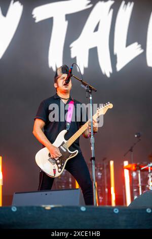 Il gruppo punk rock canadese Billy Talent si esibisce al Rock IM Park Festival di Norimberga. Foto Stock