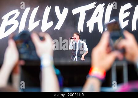 Il gruppo punk rock canadese Billy Talent si esibisce al Rock IM Park Festival di Norimberga. Foto Stock