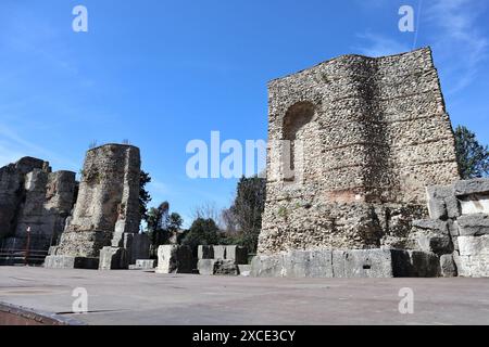 Benevento - Palcoscenico del Teatro Romano Foto Stock