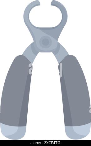 Regolacapelli per unghie per animali domestici con lame affilate per la cura del gatto o del cane a casa Illustrazione Vettoriale