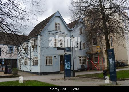 The Hole in the Wall Pub a Bristol, Inghilterra, Regno Unito. 26 febbraio 2024. Foto Stock