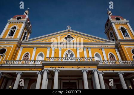 Cattedrale di nostra Signora dell'assunzione, cattedrale cattolica neoclassica, Granada, Granada, Nicaragua Foto Stock