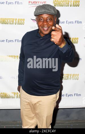 Londra, Regno Unito. 16 giugno 2024. VAS Blackwood partecipa alla prima inglese A Gangster's Kiss al Genesis Cinema di Whitechapel, Londra. Credito: SOPA Images Limited/Alamy Live News Foto Stock