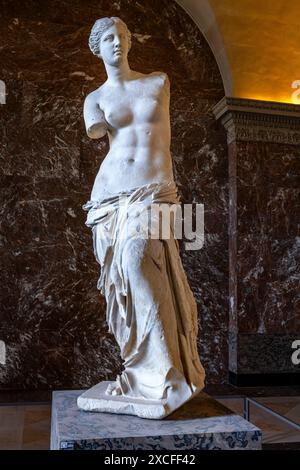 VENERE DI MILO (120 A.C.) LA FERITOIA PARIGI FRANCIA Foto Stock