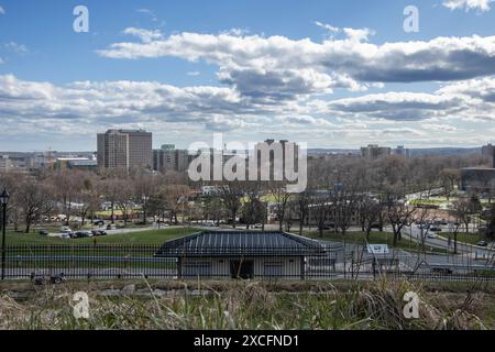 Vista del centro di Halifax dalla Cittadella in nuova Scozia, Canada Foto Stock