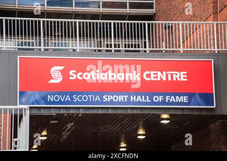 Insegna presso lo Scotiabank Centre Sport Hall of Fame nel centro di Halifax, nuova Scozia, Canada Foto Stock