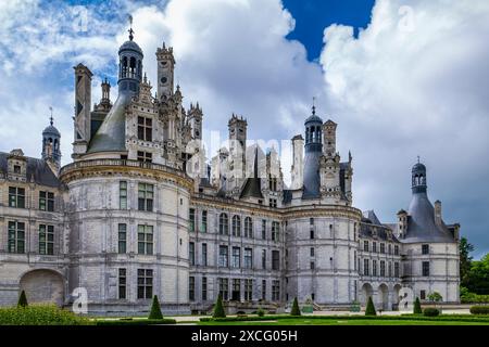 CHATEAU DE CHAMBORD (1519-1547) CHAMBORD FRANCIA Foto Stock